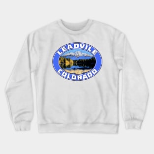 Leadville Colorado Skiing Mountains Ski Crewneck Sweatshirt